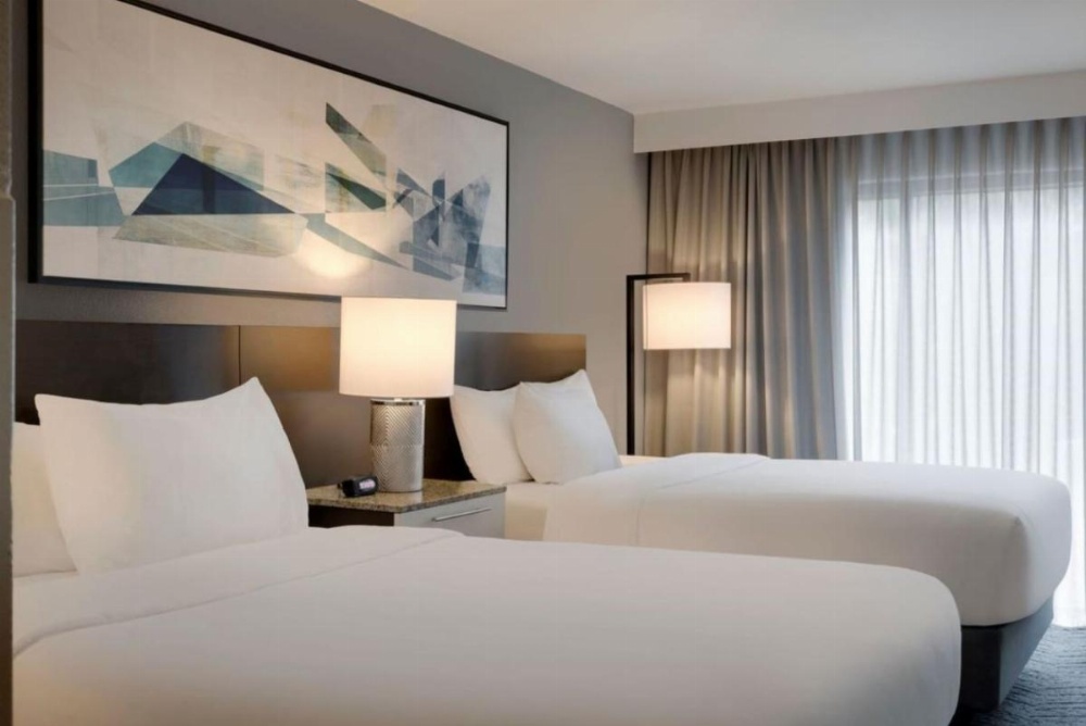 Queen Room with Two Queen Beds and Adapted Tub - Mobility and Hearing Accessible